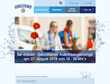 Tablet Screenshot of gerolsteiner.de
